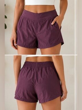 Athleta Deep Plum Women's Athletic Shorts